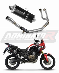 Honda CRF 1000L Africa Twin 2016 - 2019 Πλήρες σύστημα Πολλαπλή εξαγωγής Τελικό P7 BLACK + dB killer medium