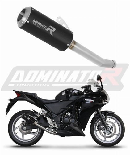 εξάτμιση τελικό DOMINATOR GP ΜΑΥΡΟ κατάλληλο για μοτοσυκλέτα Honda CBR 250 R 2011 - 2013 6