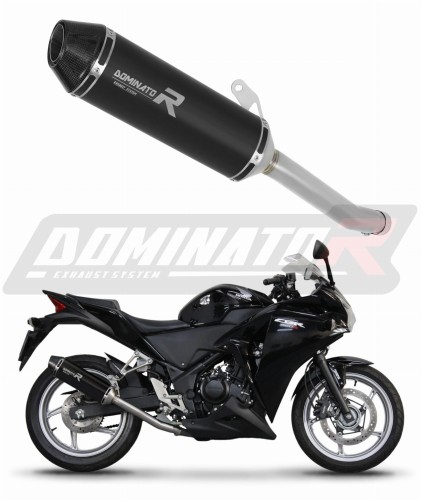 εξάτμιση σιγαστήρας DOMINATOR HP3 ΜΑΥΡΟ για μοτοσυκλέτα Honda CBR 250 R 2011 - 2013 6