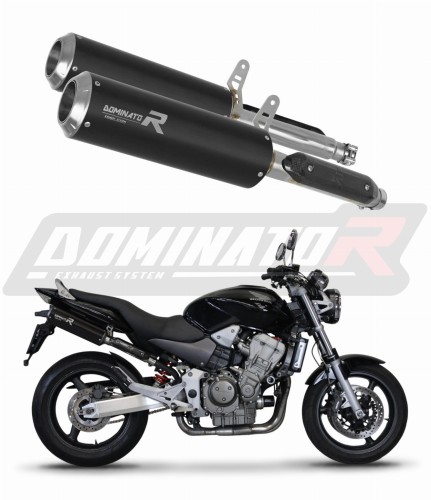 εξάτμιση τελικό DOMINATOR GP ΜΑΥΡΟ κατάλληλο για μοτοσυκλέτα Honda CB 900F HORNET 2002 - 2007 6