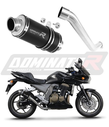 εξάτμιση σιγαστήρας DOMINATOR GP1 ΜΑΥΡΟ κατάλληλο για μοτοσικλέτα Kawasaki Z750 2004 - 2006 6
