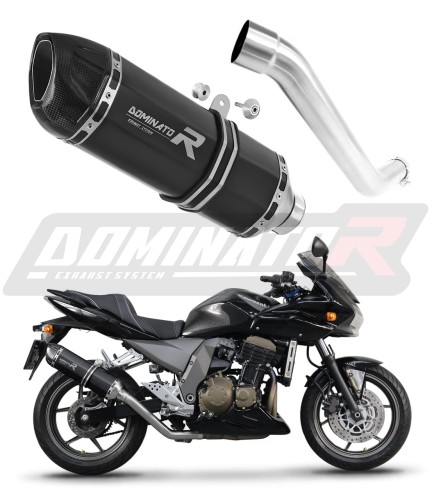εξάτμιση τελικό DOMINATOR HP1 ΜΑΥΡΟ κατάλληλο για μοτοσυκλέτα Kawasaki Z750 2004 - 2006 6