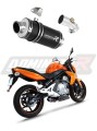 εξάτμιση τελικό DOMINATOR GP1 ΜΑΥΡΟ κατάλληλο για μοτοσυκλέτα Kawasaki ER - 6 N / F 650 2009 - 2011 6
