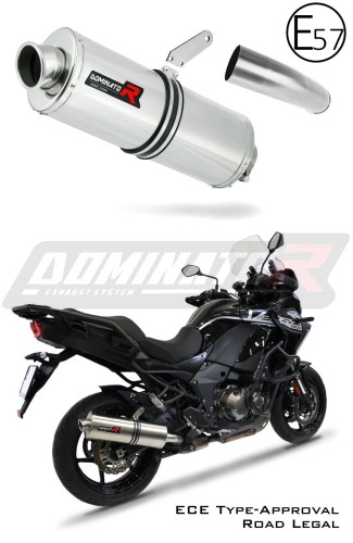 εξάτμιση σιγαστήρας DOMINATOR Εγκεκριμένος Οβάλ κατάλληλος για μοτοσυκλέτα VERSYS 1000 2019 - 2024 8