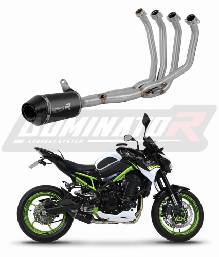 πλήρες σύστημα εξάτμισης με τελικό DOMINATOR Full System HP3 ΜΑΥΡΟ κατάλληλο για μοτοσυκλέτα Kawasaki Z 900 2020 - 2024 6