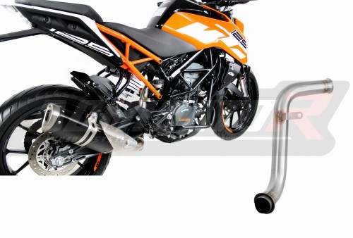 decat μεσαίος σιγαστήρας DOMINATOR Mid Pipe που ταιριάζει στη μοτοσυκλέτα 125 DUKE Cat Eliminator DECAT 2017 - 2020 6