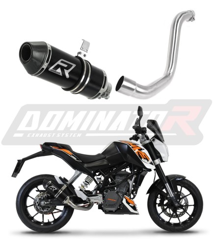 εξάτμιση τελικό DOMINATOR HP3 ΜΑΥΡΟ κατάλληλο για μοτοσυκλέτα KTM 125 Duke 2012 - 2016 6