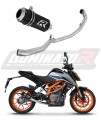 πλήρες σύστημα εξάτμισης με σιγαστήρα DOMINATOR Full System GP ΜΑΥΡΟ κατάλληλο για τη μοτοσυκλέτα KTM 390 Duke 2021 - 2023 5