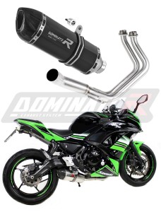 Kawasaki NINJA 650 2017 - 2022 Ολόκληρο σύστημα Χταπόδι εξάτμιση Τελικό HP1 BLACK + dB killer medium