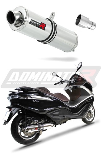 εξάτμιση τελικό DOMINATOR Στρογγυλό κατάλληλο για μοτοσυκλέτα Piaggio X10 125 2012 - 2016 5