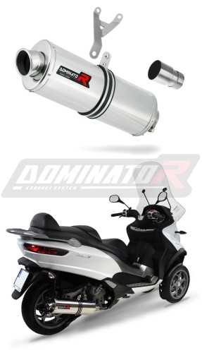 exhaust muffler DOMINATOR OV fits to Piaggio MP3 500 2008  2022 5