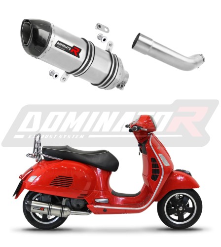 εξάτμιση τελικό DOMINATOR HP1 κατάλληλο για μοτοσυκλέτα Piaggio Vespa GTS 125 2007 - 2012 6