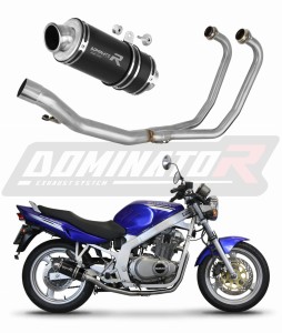 Suzuki GS 500E 1989 - 2009 Full System Χταπόδι εξάτμιση Τελικό GP1 BLACK + dB killer medium