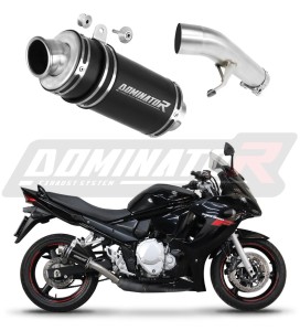 Suzuki GSXF 650 2007 - 2016 εξάτμιση Σιγαστήρας GP1 BLACK + dB killer medium