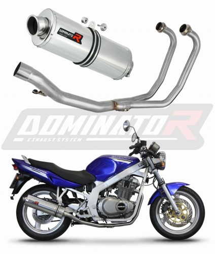 kompletny układ wydechowy z tłumikiem DOMINATOR Full System Owalny pasujący do motocykla Suzuki GS 500F 2004 - 2014 7