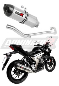 Suzuki GSX S 125 2017 - 2019 Ολόκληρο σύστημα Κολλέκτορας εξάτμιση Σιγαστήρας HP1 + dB killer medium