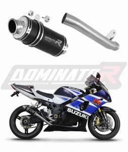 Suzuki GSXR 1000 K1 - K4 2001 - 2004 εξάτμιση Τελικό Slip-on GP1 BLACK + dB killer medium