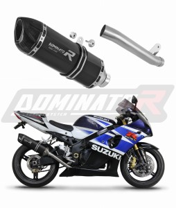 Suzuki GSXR 1000 K1 - K4 2001 - 2004 εξάτμιση Τελικό Slip-on HP1 BLACK + dB killer medium