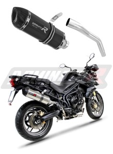 Triumph TIGER 800 XC XR 2011 - 2014 εξάτμιση Σιγαστήρας HP1 BLACK + dB killer medium