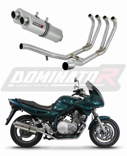 ολοκληρωμένο σύστημα εξάτμισης με τελικό DOMINATOR Full System Οβάλ κατάλληλο για μοτό