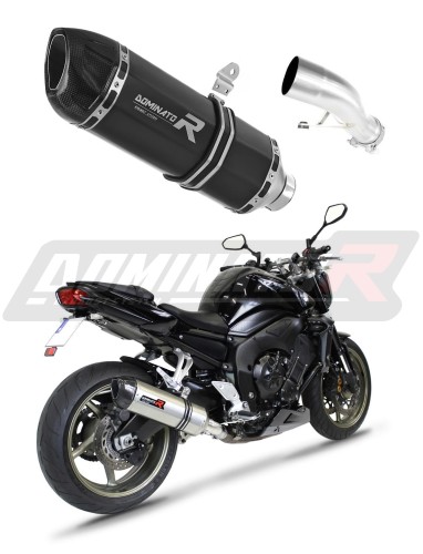εξάτμιση τελικό DOMINATOR HP1 ΜΑΥΡΟ κατάλληλο για μοτοσυκλέτα Yamaha FZ1 FAZER 1000 2006 - 2015 3