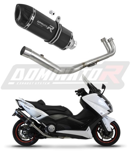 complete exhaust system with muffler DOMINATOR Full System HP1 BLACK fits to Yamaha XP 530 TMAX 2012  2016 6