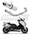 πλήρες σύστημα εξάτμισης με σιγαστήρα DOMINATOR Full System Στρογγυλό κατάλληλο για τη μοτοσυκλέτα Yamaha XP 530 T-MAX 2012 - 2016 6