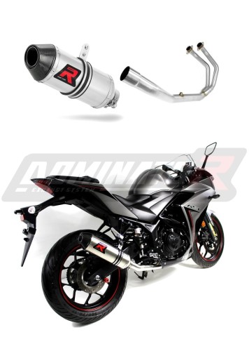 πλήρες σύστημα εξάτμισης με σιγαστήρα DOMINATOR Full System HP3 κατάλληλο για μοτοσυκλέτα Yamaha YZF R3 2015 - 2018 6