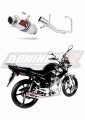 complete exhaust system with muffler DOMINATOR Full System GP1 fits to Yamaha YBR 125 2009  2018 5