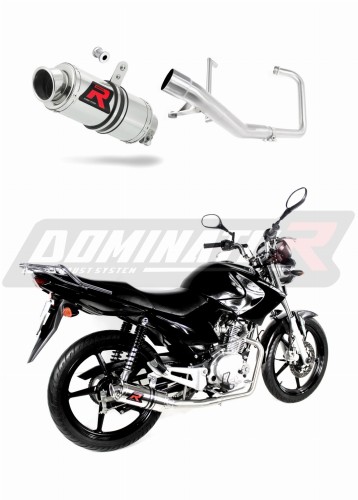 πλήρες σύστημα εξάτμισης με τελικό DOMINATOR Full System GP1 που ταιριάζει στη μοτοσυκλέτα Yamaha YBR 125 2009 - 2018 5