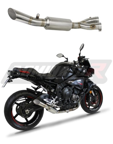 εξάτμιση τελικό decat DOMINATOR GP3 Mid Pipe κατάλληλο για μοτοσυκλέτα MT-10 RN45 2016 - 2020 5