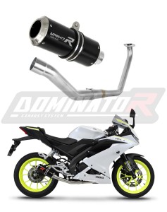 Yamaha YZF R125 2019 - 2020 Ολόκληρο σύστημα Πολλαπλή εξάτμιση Τελικό GP BLACK + dB killer medium
