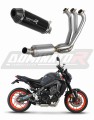 Yamaha MT 09 2021 - 2023 Low Level EX Πλήρες σύστημα Πολλαπλή εξάτμισης Σιγαστήρας HP3 BLACK + dB killer μεσαίο