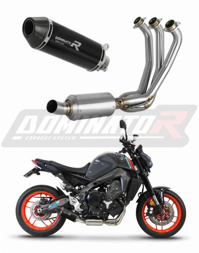 Yamaha MT 09 2021 - 2023 Low Level EX Πλήρες σύστημα Πολλαπλή εξάτμισης Σιγαστήρας HP3 BLACK + dB killer μεσαίο