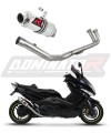 πλήρες σύστημα εξάτμισης με τελικό DOMINATOR Full System GP1 κατάλληλο για τη μοτοσυκλέτα Yamaha T-MAX 500 2008 - 2011 6
