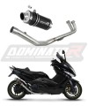 πλήρες σύστημα εξάτμισης με τελικό DOMINATOR Full System GP1 ΜΑΥΡΟ κατάλληλο για τη μοτοσυκλέτα Yamaha T-MAX 500 2008 - 2011 6