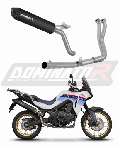 πλήρες σύστημα εξάτμισης με σιγαστήρα DOMINATOR Full System MX2 ΜΑΥΡΟ κατάλληλο για μοτοσυκλέτα Honda