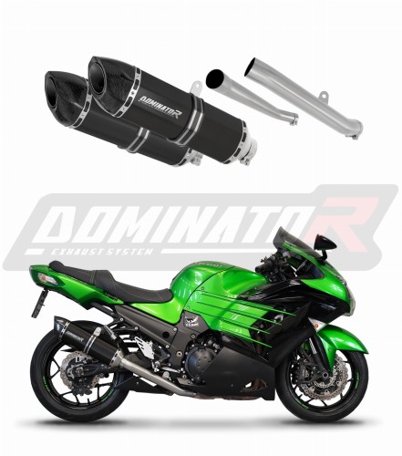 εξάτμιση τελικό DOMINATOR HP5 ΜΑΥΡΟ κατάλληλο για μοτοσυκλέτα KAWASAKI ZZR 1400 2012 - 2023 6