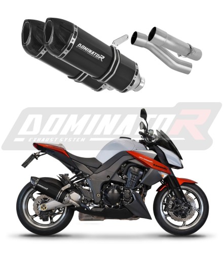 εξάτμιση τελικό DOMINATOR HP1 ΜΑΥΡΟ κατάλληλο για μοτοσυκλέτα Kawasaki Z1000 2014 - 2016 6