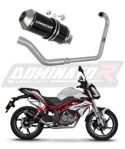 Benelli BN 125 2018 - 2023 Full system Πολλαπλή εξαγωγής Εξάτμιση Σιγαστήρας OV G2 BLACK + dB killer