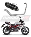 complete exhaust system with muffler DOMINATOR Full System HP3 BLACK fits to Benelli BN 125 2018  2023 6