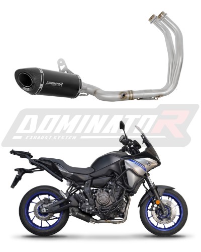 πλήρες σύστημα εξάτμισης με τελικό DOMINATOR Full System HP8 ΜΑΥΡΟ κατάλληλο για μοτοσυκλέτα Yamaha Tracer 7 / GT 2020 - 2024 3