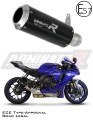 exhaust muffler DOMINATOR homologated road legal GP BLACK fits to Yamaha YZF R1 1000 RN49 2017  2019 6