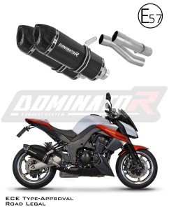 Kawasaki Z1000 2010 - 2013 Εγκεκριμένη εξάτμιση Σιγαστήρας HP1 BLACK