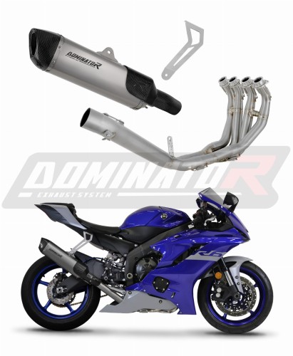 πλήρες σύστημα εξάτμισης με σιγαστήρα DOMINATOR Titanium Full System HP6 κατάλληλο για μοτοσικλέτα Yamaha YZF R6 2017 - 2023 5