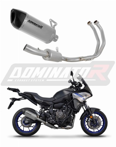 ολοκληρωμένο σύστημα εξάτμισης με τελικό DOMINATOR Full System Τιτανίου HP6 κατάλληλο για τη μοτοσυκλέτα Yamaha Tracer 7 / GT 2020 - 2024