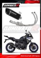 ολοκληρωμένο σύστημα εξάτμισης με τελικό DOMINATOR Full System HP6 ΜΑΥΡΟ κατάλληλο για τη μοτοσυκλέτα Yamaha Tracer 7 / GT 2020 - 2024 2