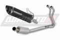 πλήρες σύστημα εξάτμισης με σιγαστήρα DOMINATOR Full System HP8 ΜΑΥΡΟ κατάλληλο για μοτοσυκλέτα Kawasaki Z400 2018 - 2023