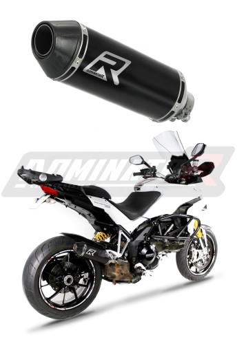 εξάτμιση τελικό DOMINATOR HP3 ΜΑΥΡΟ κατάλληλο για τη μοτοσυκλέτα Ducati MTS MULTISTRADA 1200 2010 - 2014