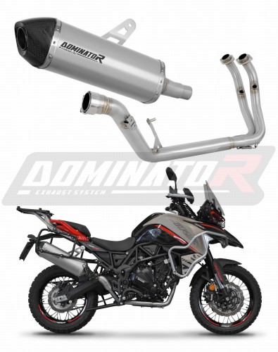 ολοκληρωμένο σύστημα εξάτμισης με τελικό DOMINATOR Full System Τιτανίου HP7 κατάλληλο για τη μοτοσυκλέτα Benelli TRK 702 / TRK 702X 2023 - 2024 5